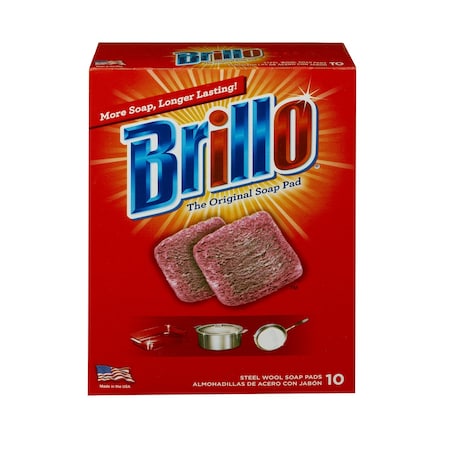 Brillo Brillo Heavy Duty Steel Wool Pads For Multi-Purpose 10 pc 23310